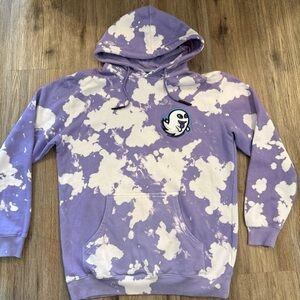 Team Ninja X Jessica Blevins Gamer Hoodie Size L Purple Tie Dye Sweatshirt Audio